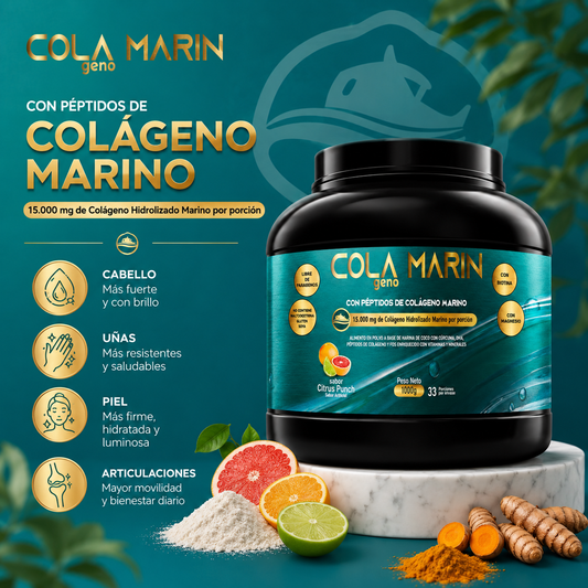 Colamarín | No mas Caída del cabello, Uñas débiles y Piel maltratada