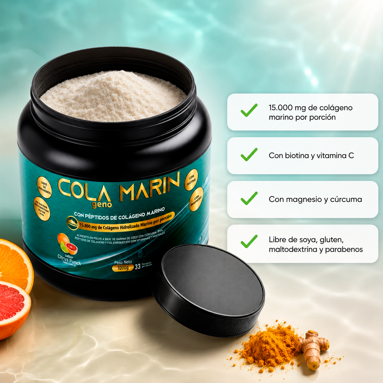 Colamarín | Colágeno Marino 1000gr