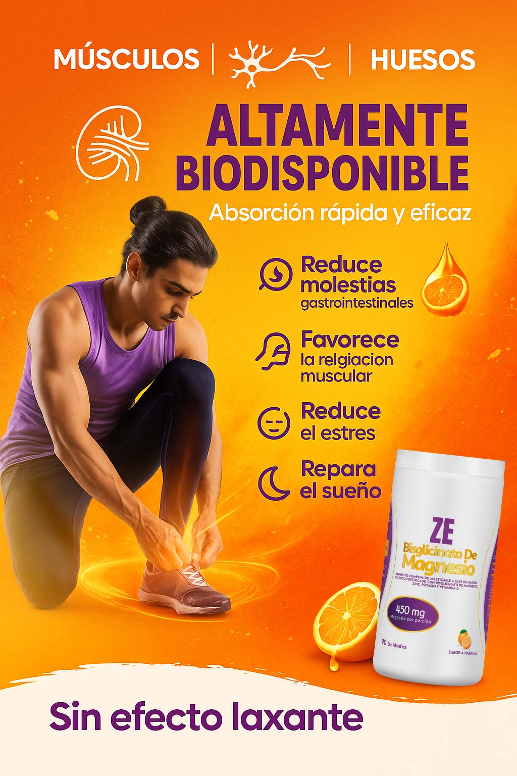 Bisglicinato de Magnesio Masticables
