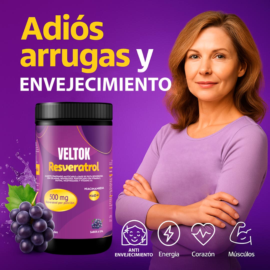 Resveratrol VELTOK + Niacinamida NAD+ Único