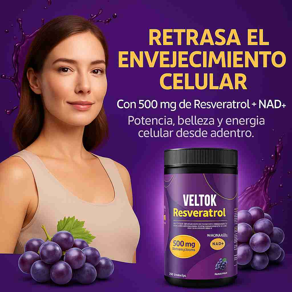 Resveratrol VELTOK + Niacinamida NAD+ Único
