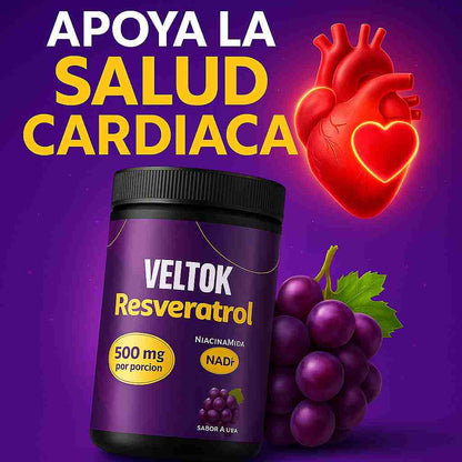Resveratrol VELTOK + Niacinamida NAD+ Único