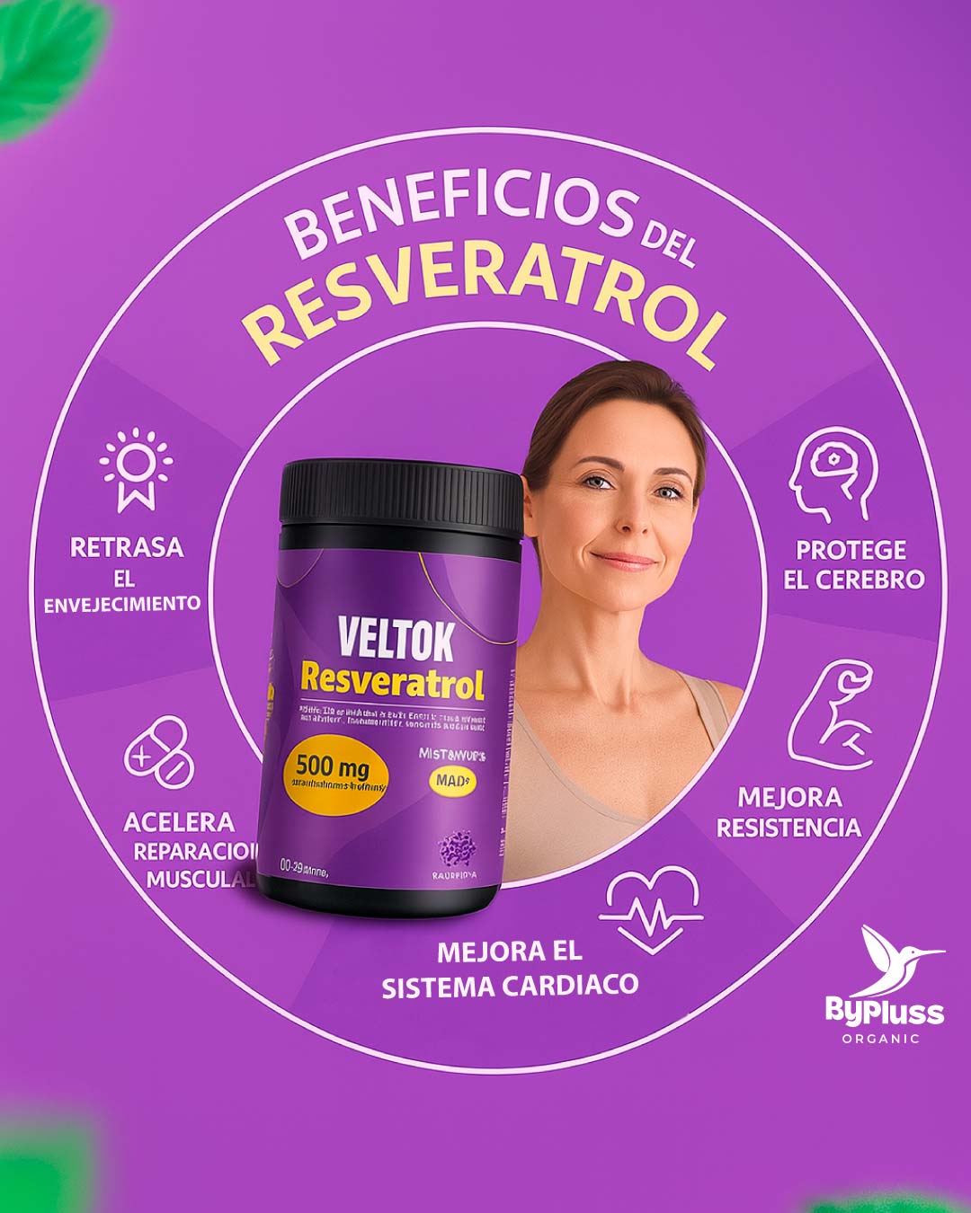 Resveratrol VELTOK + Niacinamida NAD+ Único